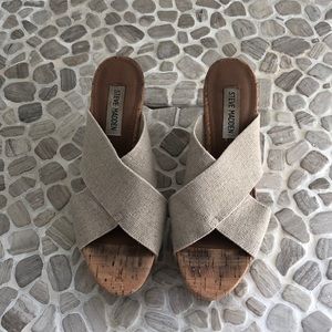 Steve Madden cork wedges
